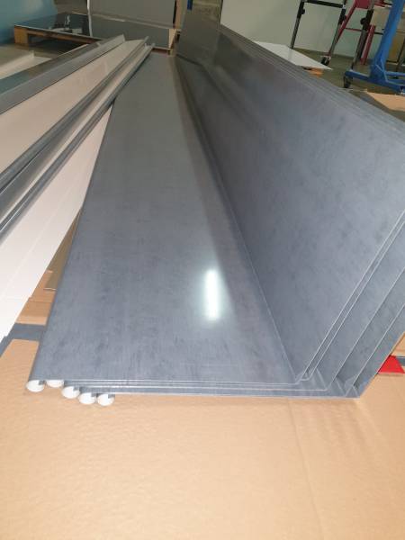 Habillage imitation zinc en aluminium de pièce de bois en gironde